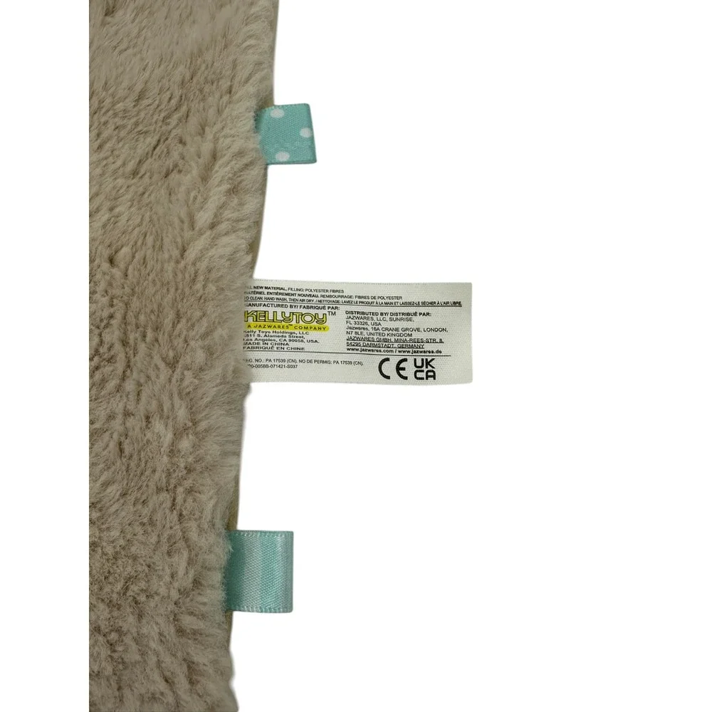 Kelly Toy Teddy‎ Bear Soothie Baby Blanket W Tabbies Security Lovey 14